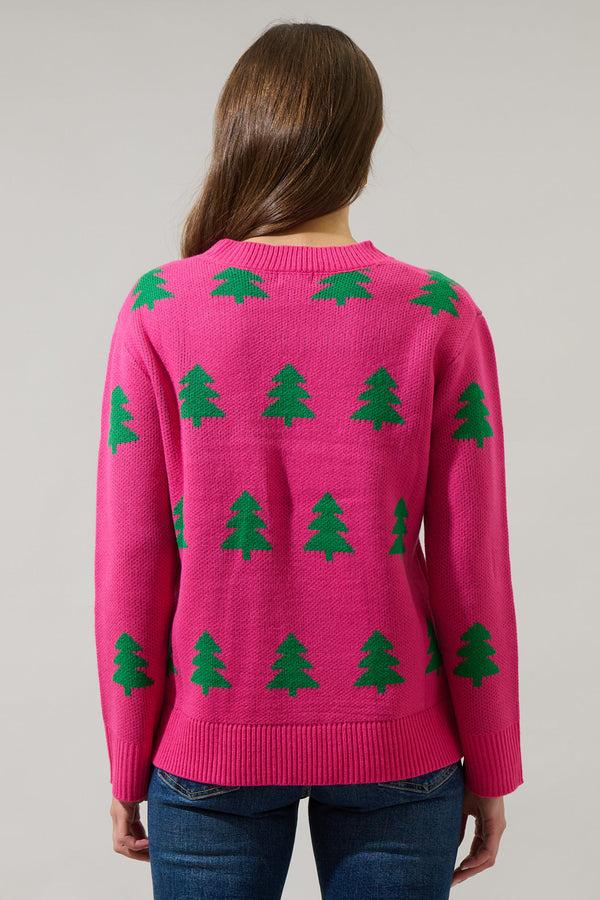 Sugarlips Under The Tree Sequin Crewneck Sweater