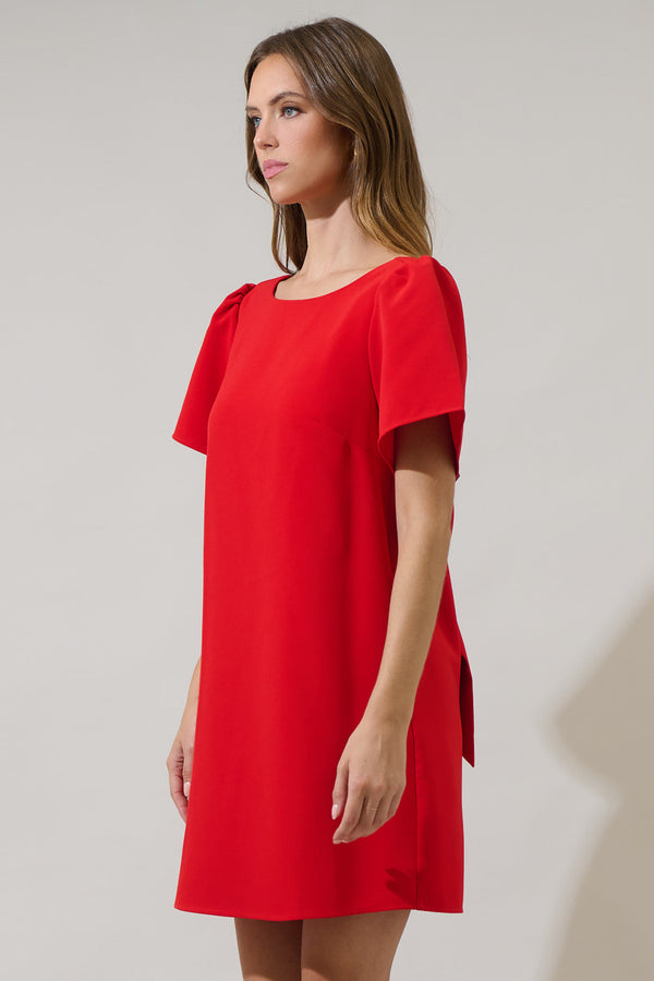 Sugarlips Urania Bow Shift Mini Dress