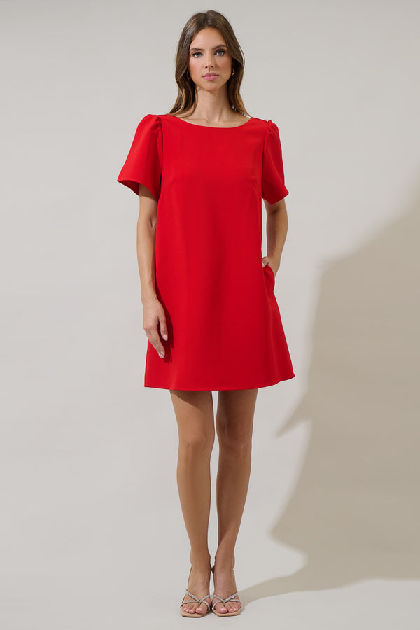 Sugarlips Urania Bow Shift Mini Dress