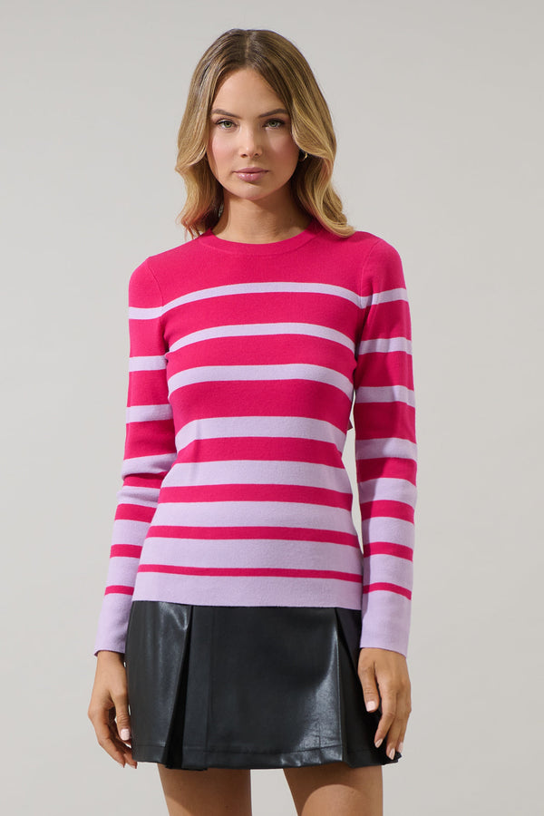 sugarlips Ursula Stripe Knit Sweater