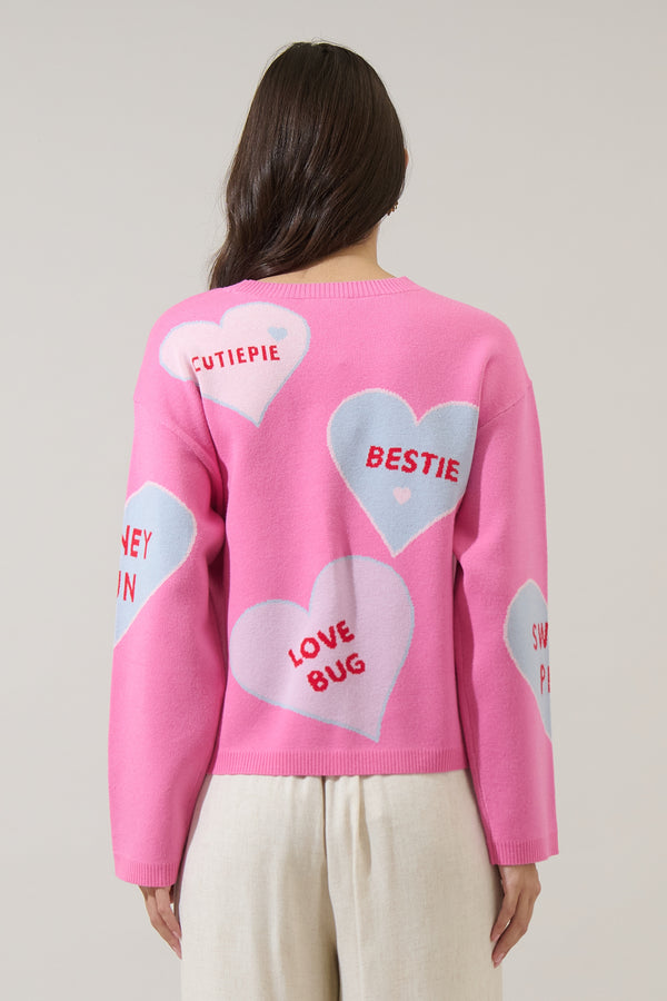 Sugarlips Valeny Candy Heart Sweater