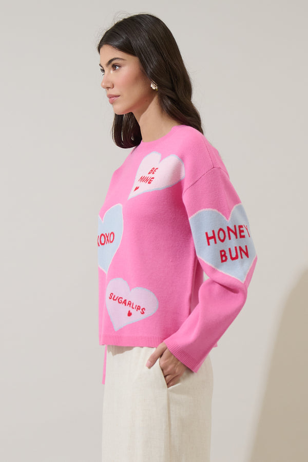 Sugarlips Valeny Candy Heart Sweater