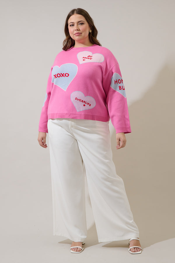 Sugarlips Valeny Candy Heart Sweater Curve