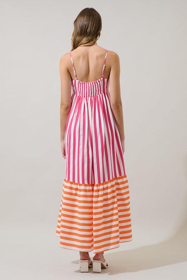 Sugarlips Valera Striped Lille Maxi Dress
