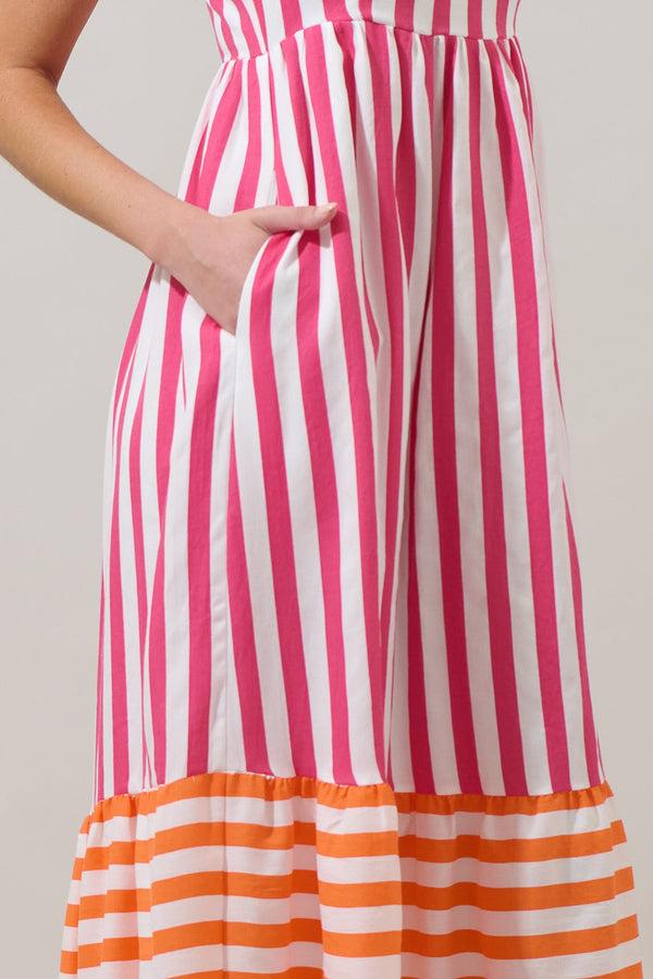 Sugarlips Valera Striped Lille Maxi Dress