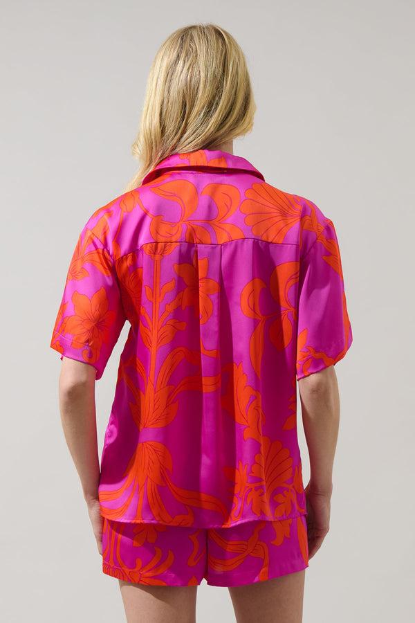 Sugarlips Vallie Floral Averie Button Down Shirt