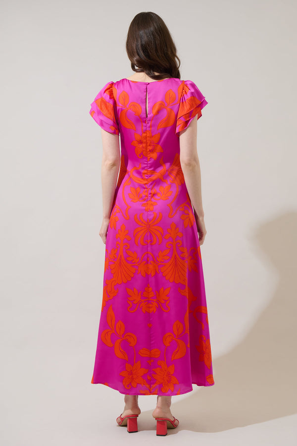 Sugarlips Vallie Floral Ritany Empire Maxi Dress