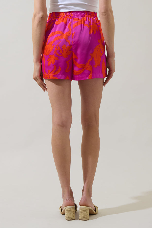 Sugarlips Vallie Floral Tayler Smocked Shorts