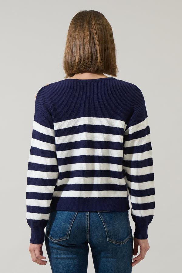 Sugarlips Varen Stripe Raglan Sleeve Sweater