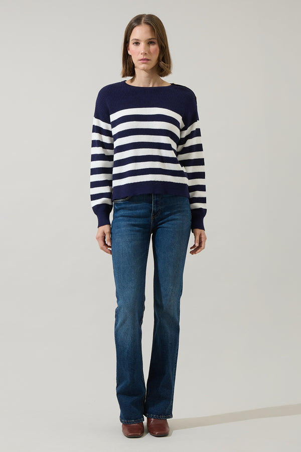 Sugarlips Varen Stripe Raglan Sleeve Sweater