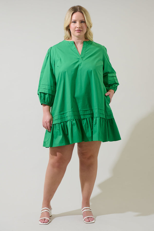 Sugarlips Velma Ruffle Shift Dress Curve