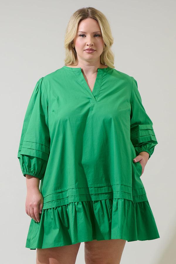 sugarlips Velma Ruffle Shift Dress Curve