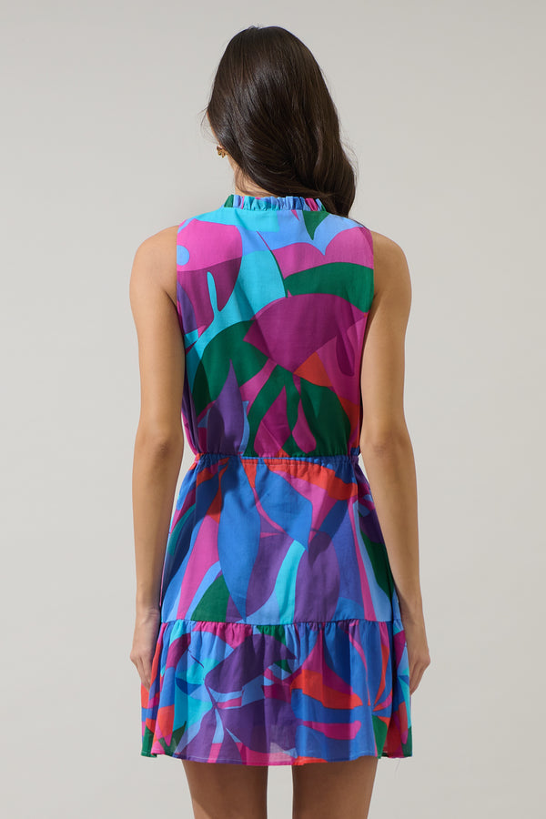 Sugarlips Vemmy Abstract Itzel Shift Mini Dress