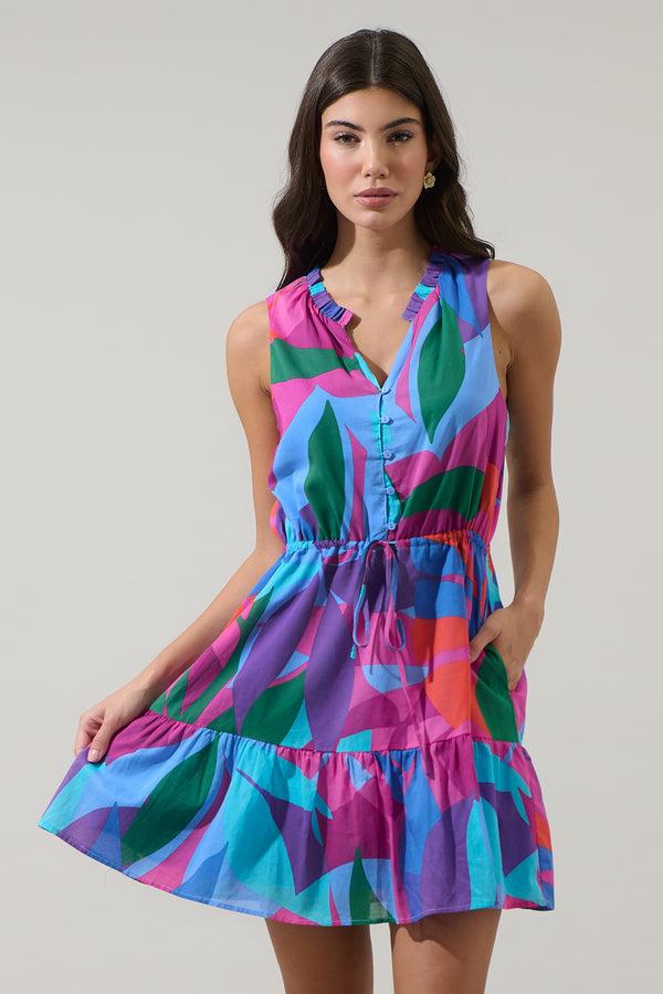 sugarlips Vemmy Abstract Itzel Shift Mini Dress