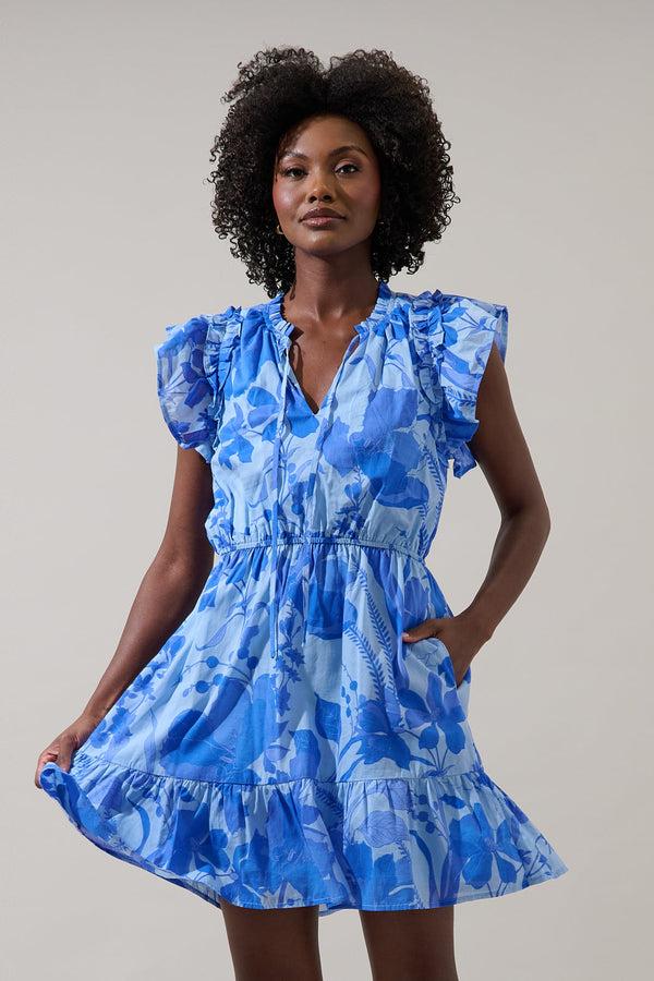 sugarlips Veran Floral Sardy Mini Dress