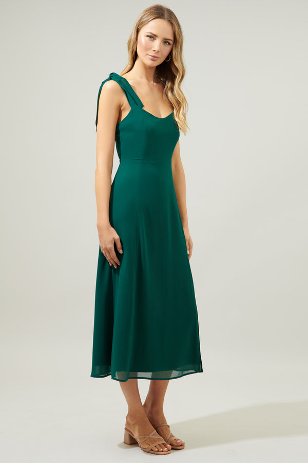 Sugarlips Viejo Tie Strap Midi Dress