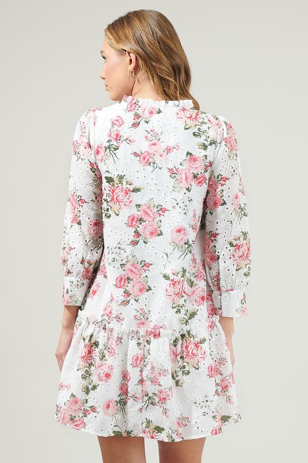 Sugarlips Villa Garden Eyelet Mini Dress