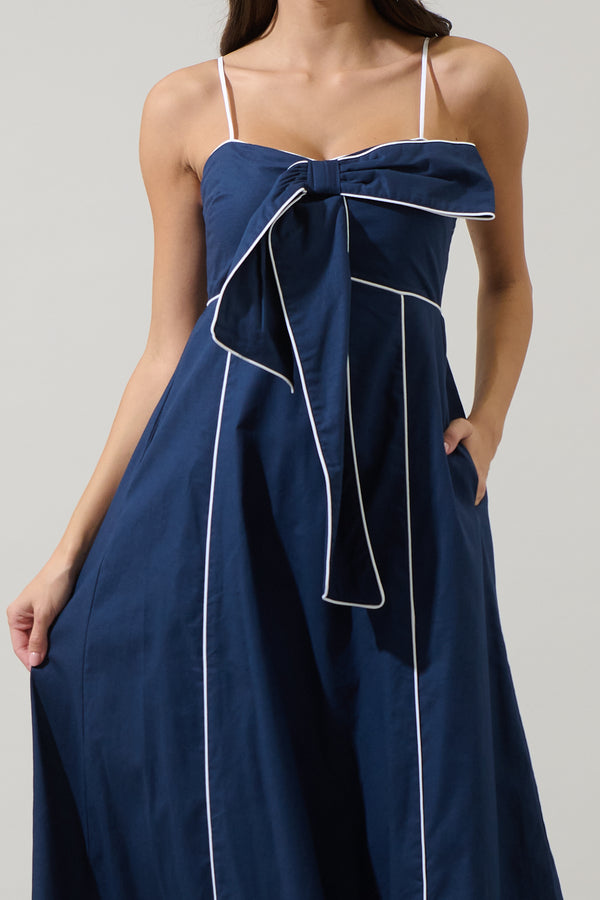 Sugarlips Viona Contrast Empire Midi Dress