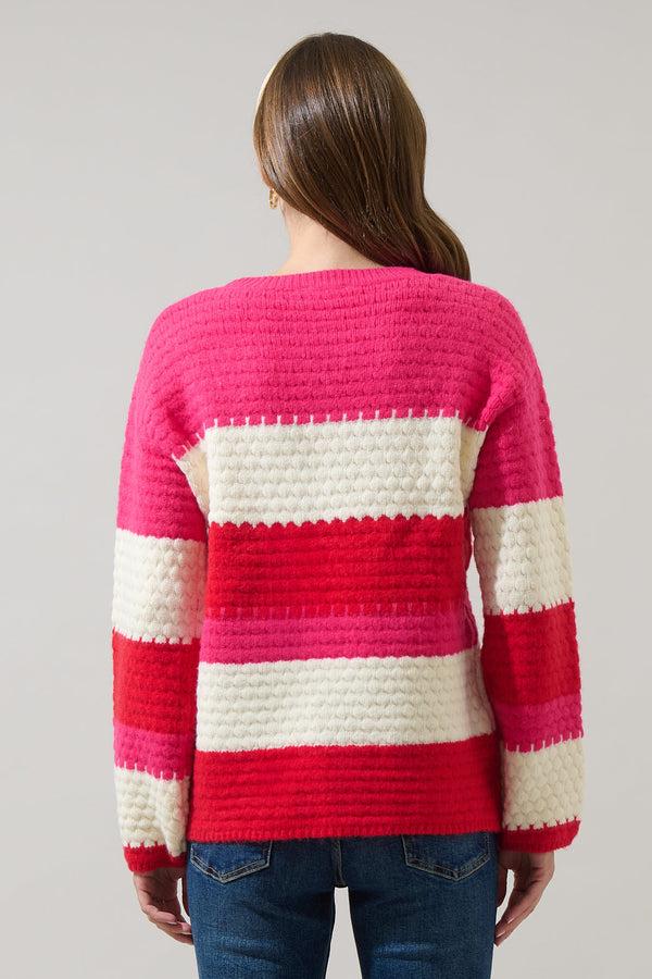 Sugarlips Virey Stripe Zavina Knit Sweater
