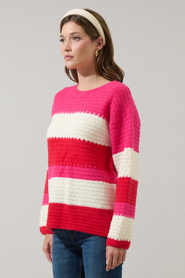Sugarlips Virey Stripe Zavina Knit Sweater