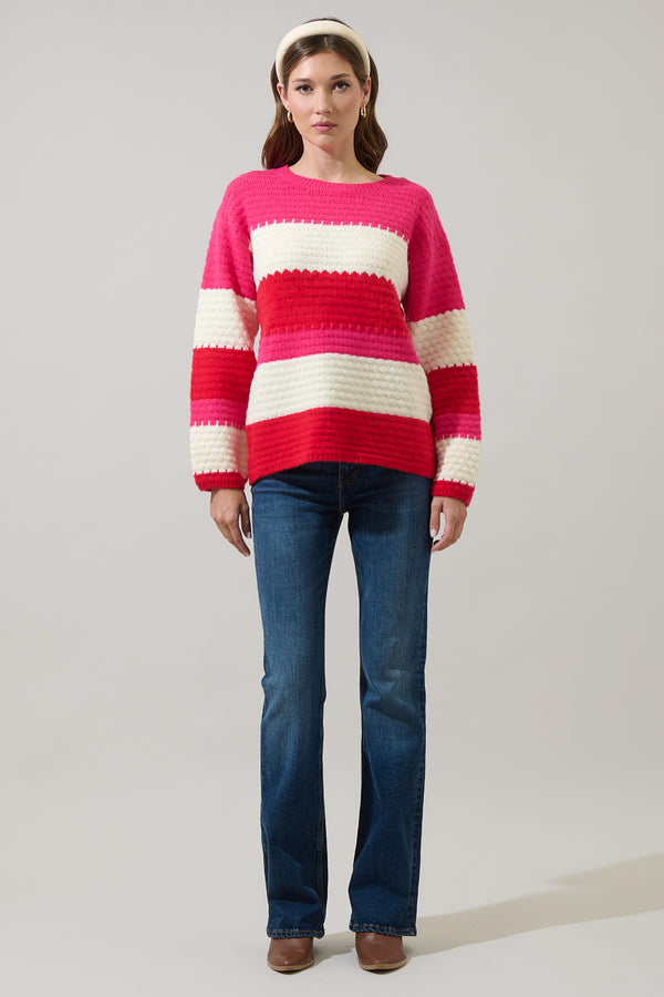 Sugarlips Virey Stripe Zavina Knit Sweater