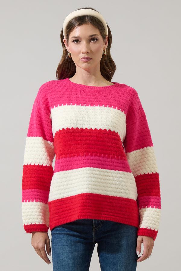 sugarlips Virey Stripe Zavina Knit Sweater
