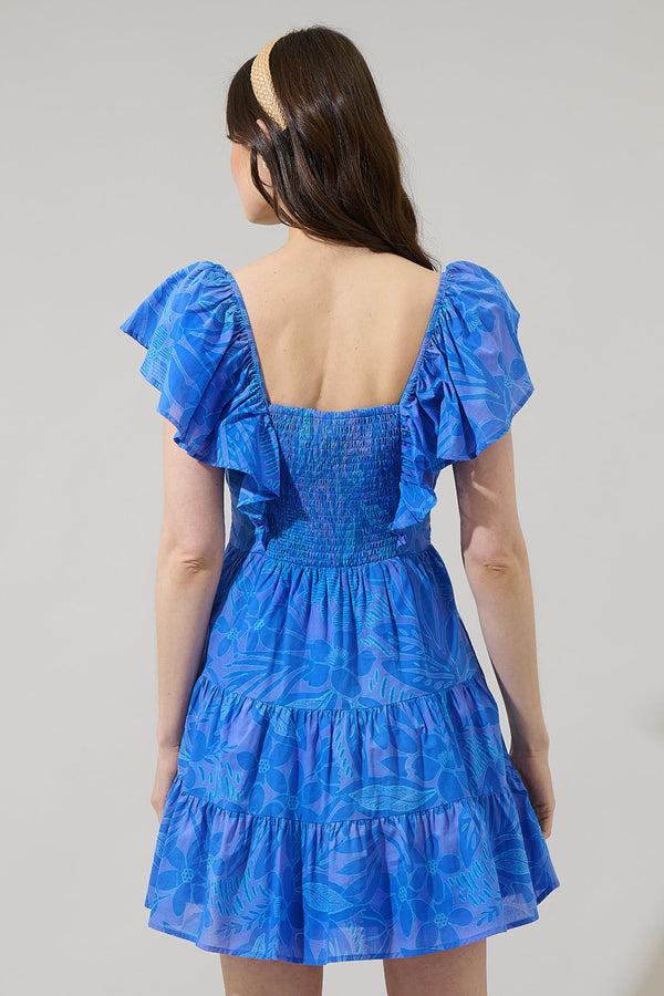 Sugarlips Warren Floral Ellis Tiered Mini Dress