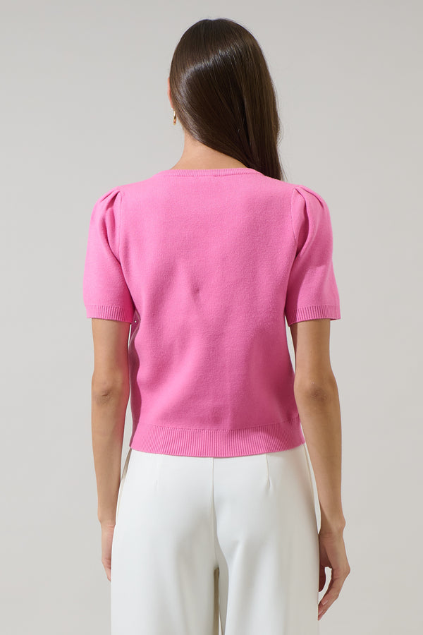 Sugarlips Wednesday Short Sleeve Sweater Top