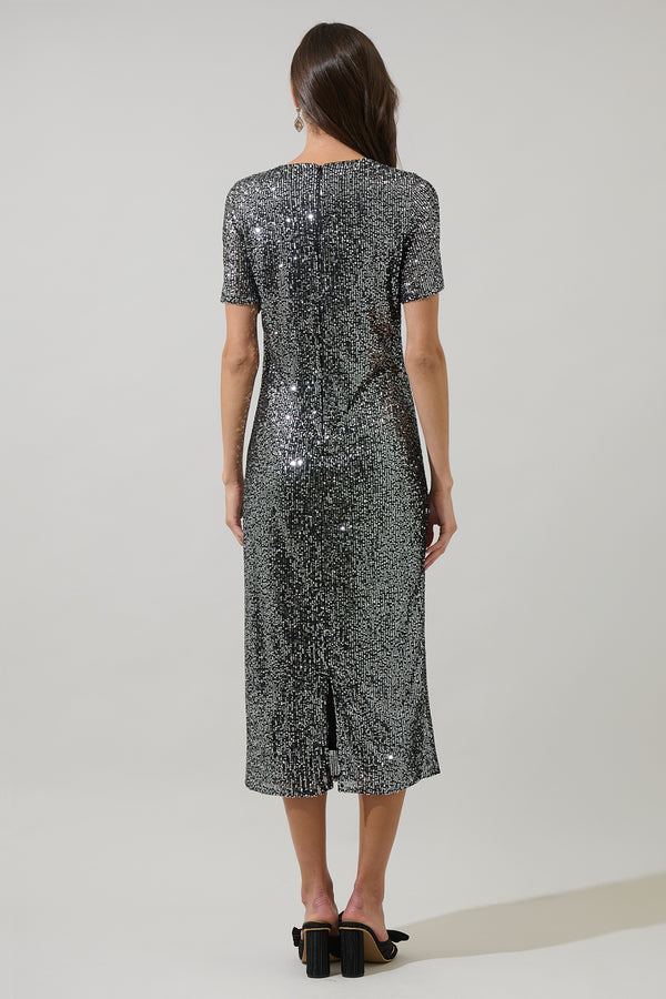 Sugarlips Willard Sequin Cosette Midi Dress