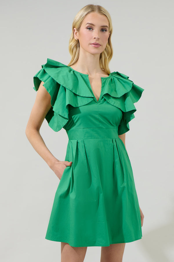 Sugarlips Wilma Ruffle Mini Dress