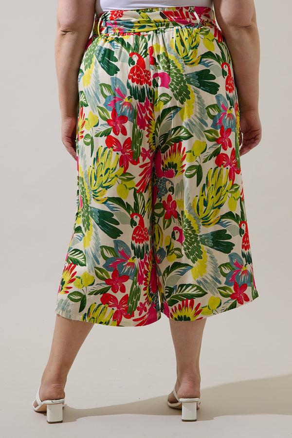 Sugarlips Wissa Tropical Bien Wide Leg Pants Curve