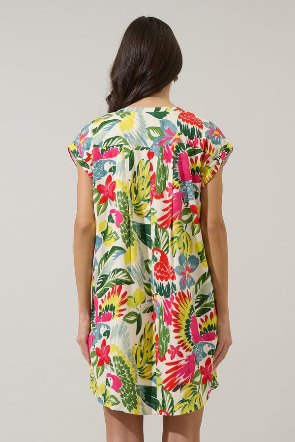 Sugarlips Wissa Tropical Jasla Shift Mini Dress