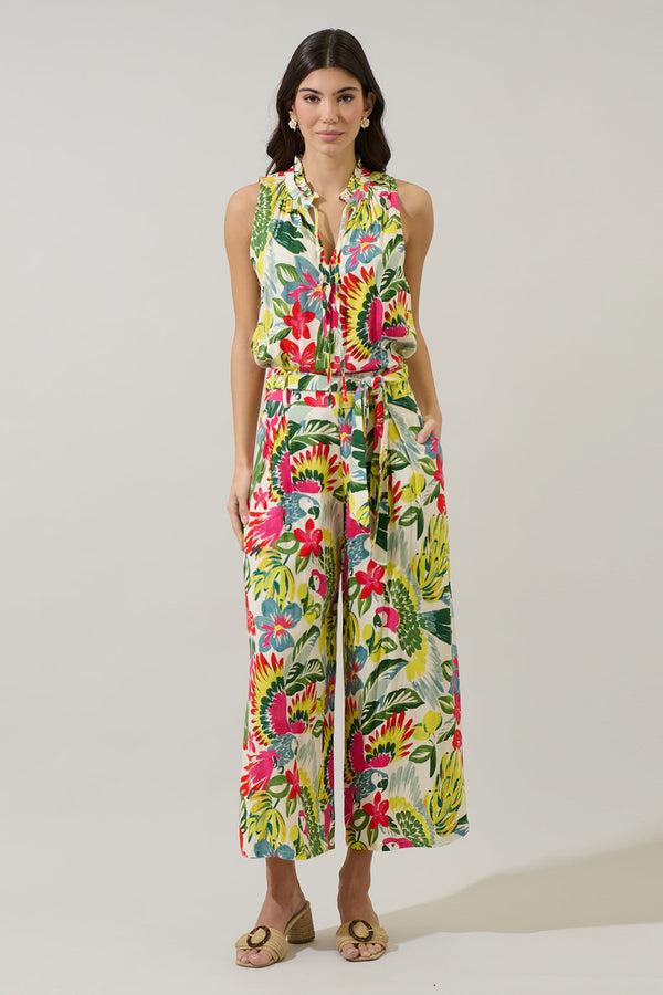 Sugarlips Wissa Tropical Miley Sleeveless Blouse