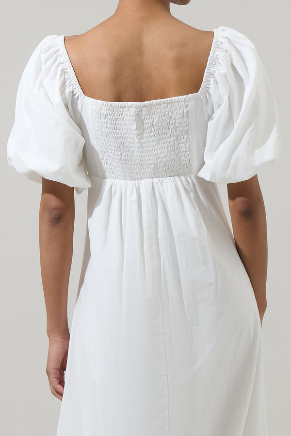 Sugarlips Xena Puff Sleeve Maxi Dress