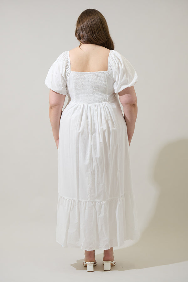 Sugarlips Xena Puff Sleeve Maxi Dress Curve