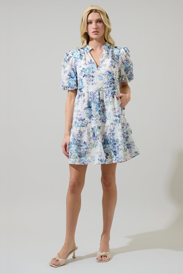 Sugarlips Yalinda Eyelet Jacey Babydoll Mini Dress