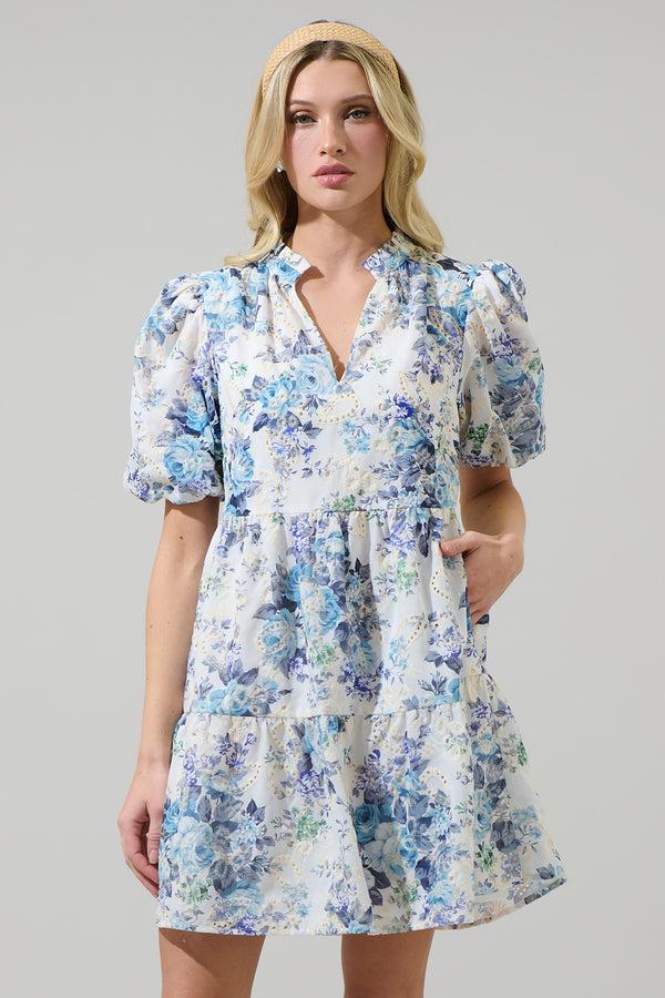 sugarlips Yalinda Eyelet Jacey Babydoll Mini Dress