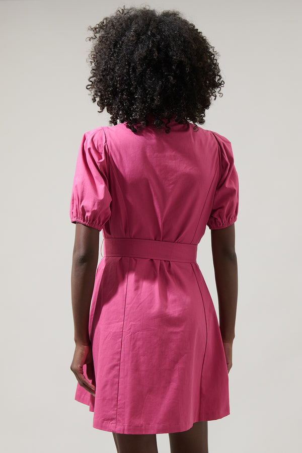 Sugarlips Yami Button Down Shift Mini Dress