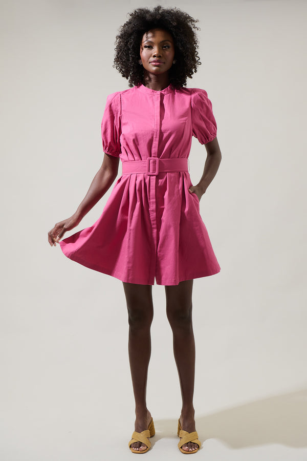 Sugarlips Yami Button Down Shift Mini Dress