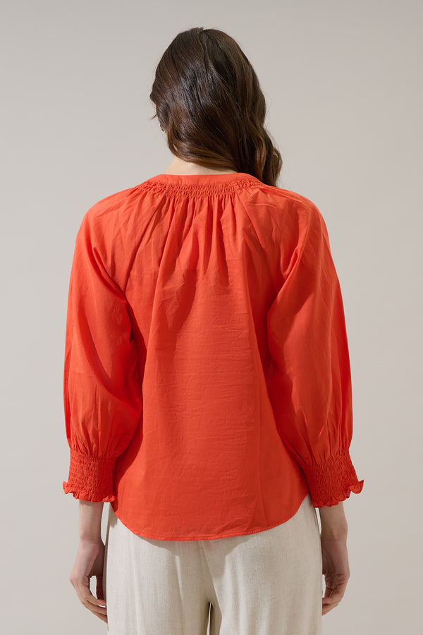 Sugarlips Yamila Long Sleeve Button Down Top