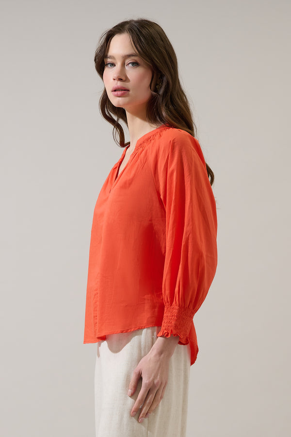 Sugarlips Yamila Long Sleeve Button Down Top