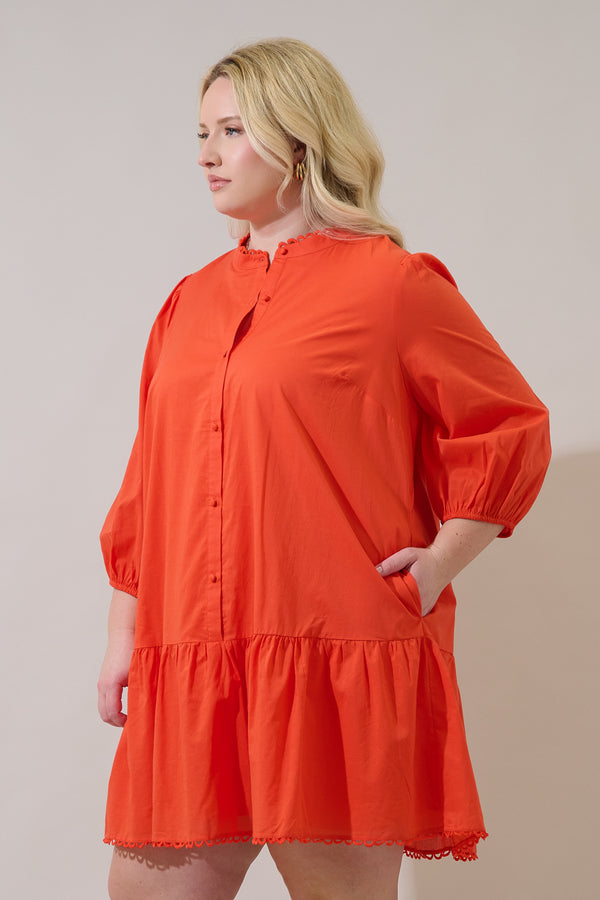 Sugarlips Yamila Ruffle Mini Dress Curve