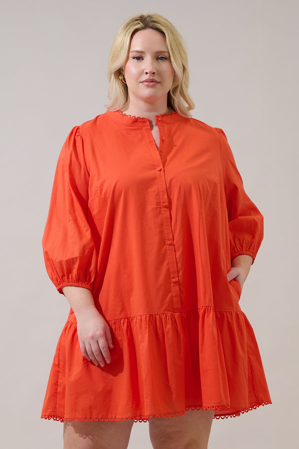 sugarlips Yamila Ruffle Mini Dress Curve