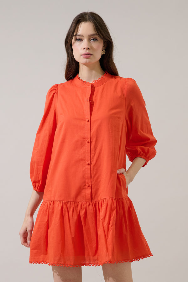 sugarlips Yamila Ruffle Mini Dress