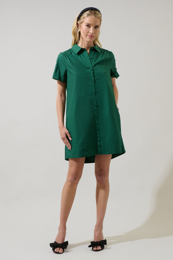 Sugarlips Yamina Collared Shift Mini Dress