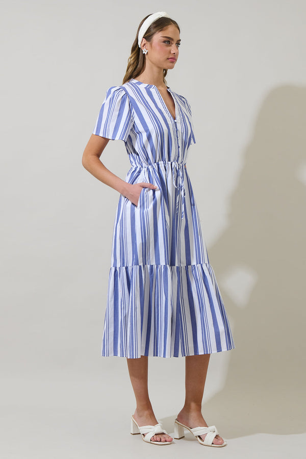 Sugarlips Yinny Stripe Lendra Midi Dress