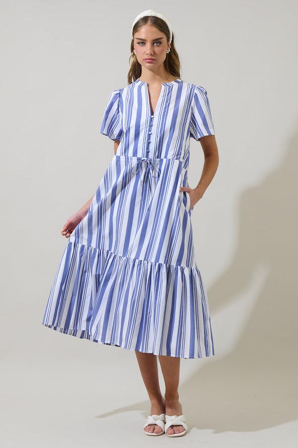 Sugarlips Yinny Stripe Lendra Midi Dress