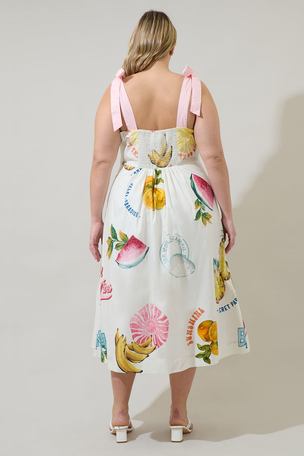 Sugarlips Zahra Island Tyra Midi Dress Curve