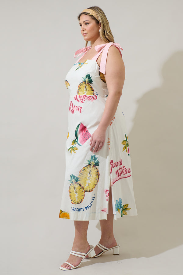 Sugarlips Zahra Island Tyra Midi Dress Curve