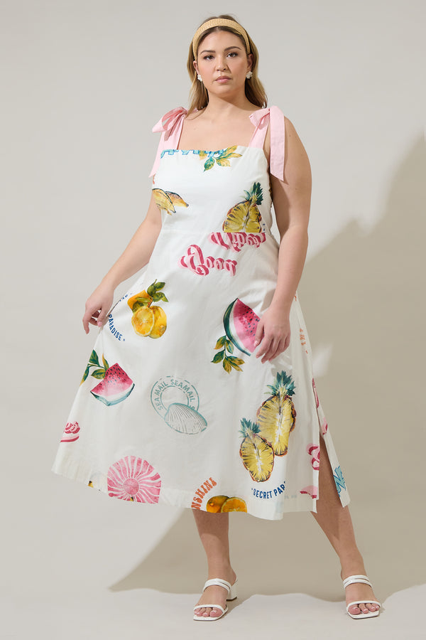 sugarlips Zahra Island Tyra Midi Dress Curve